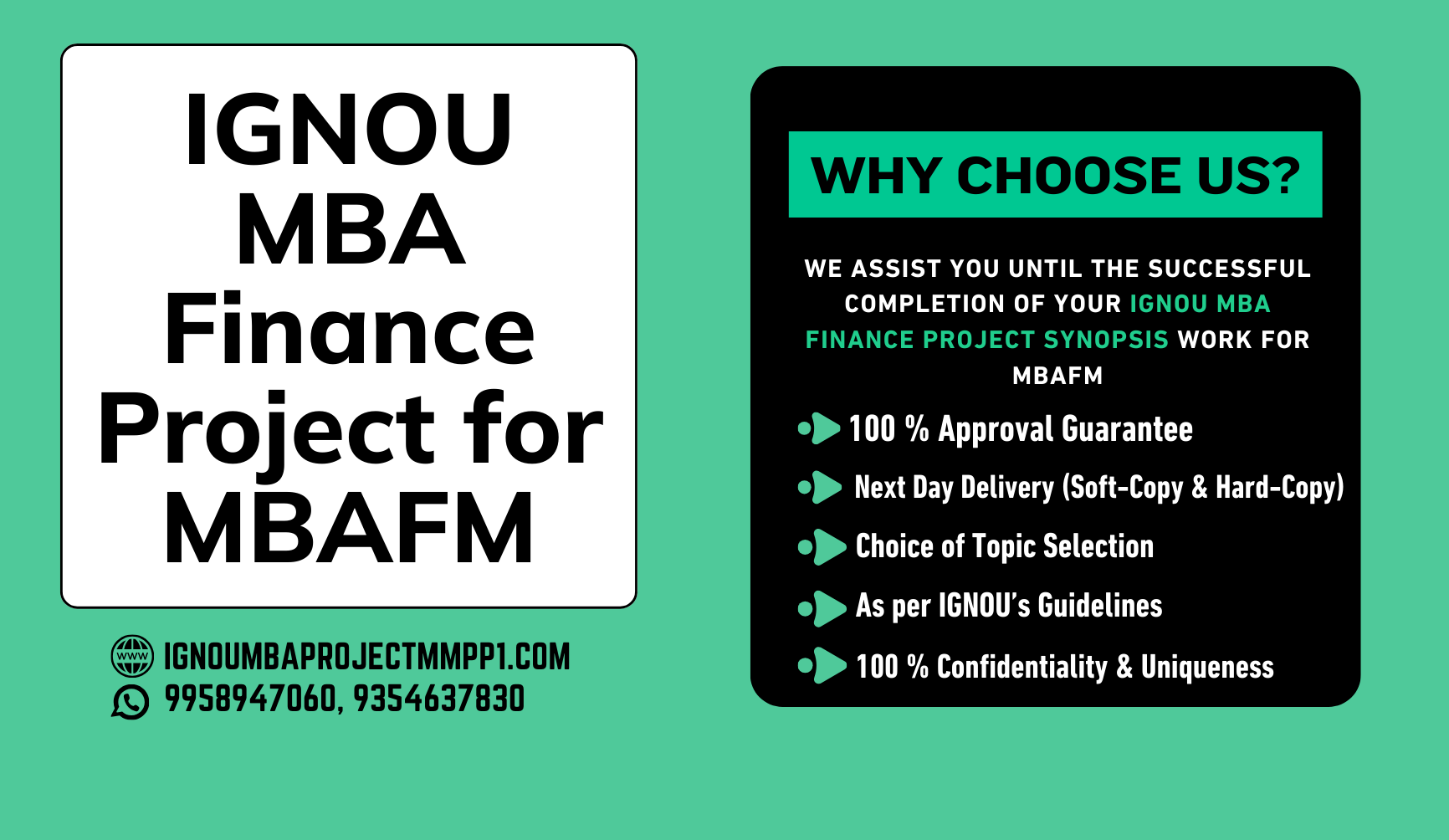 IGNOU MBA Finance Project for MBAFM